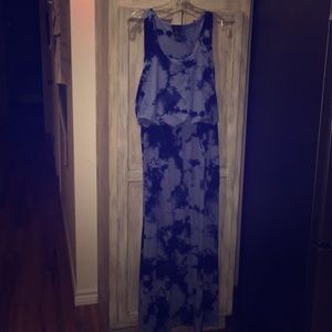 Tie dye maxi dress